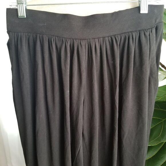 Theory gaucho parachute crop pants black size small petite - Picture 3 of 12